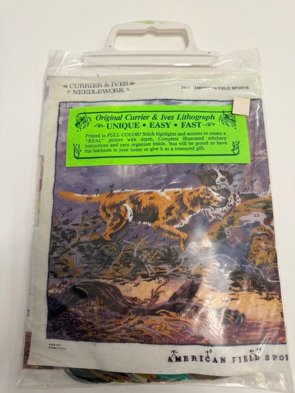 NEW Vintage Currier & Ives Needlework Kit #2411 1979